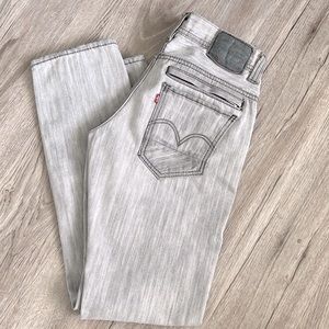 Levi’s—gray 511s with zippered back pockets 30x32